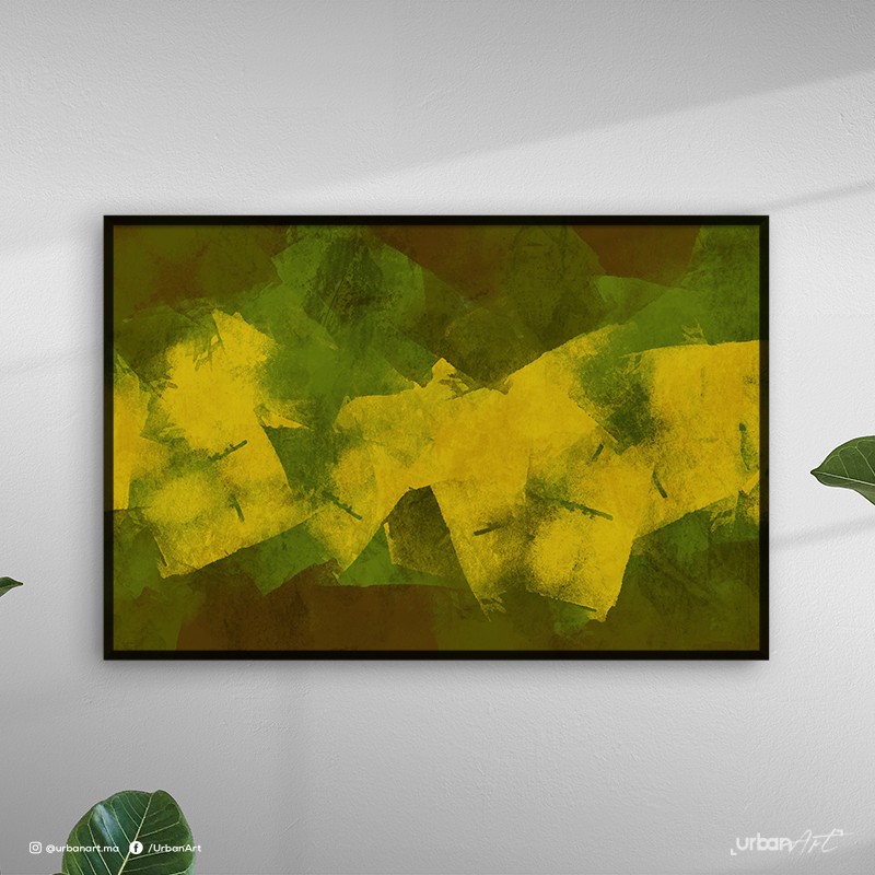 Tableau abstrait moss