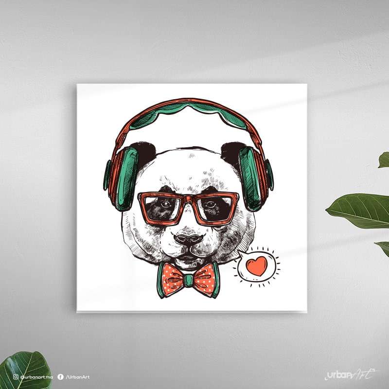 Tableau moderne Panda pop art