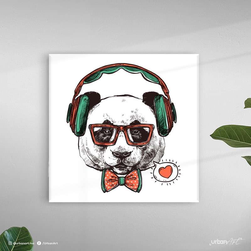 Tableau moderne Panda pop art