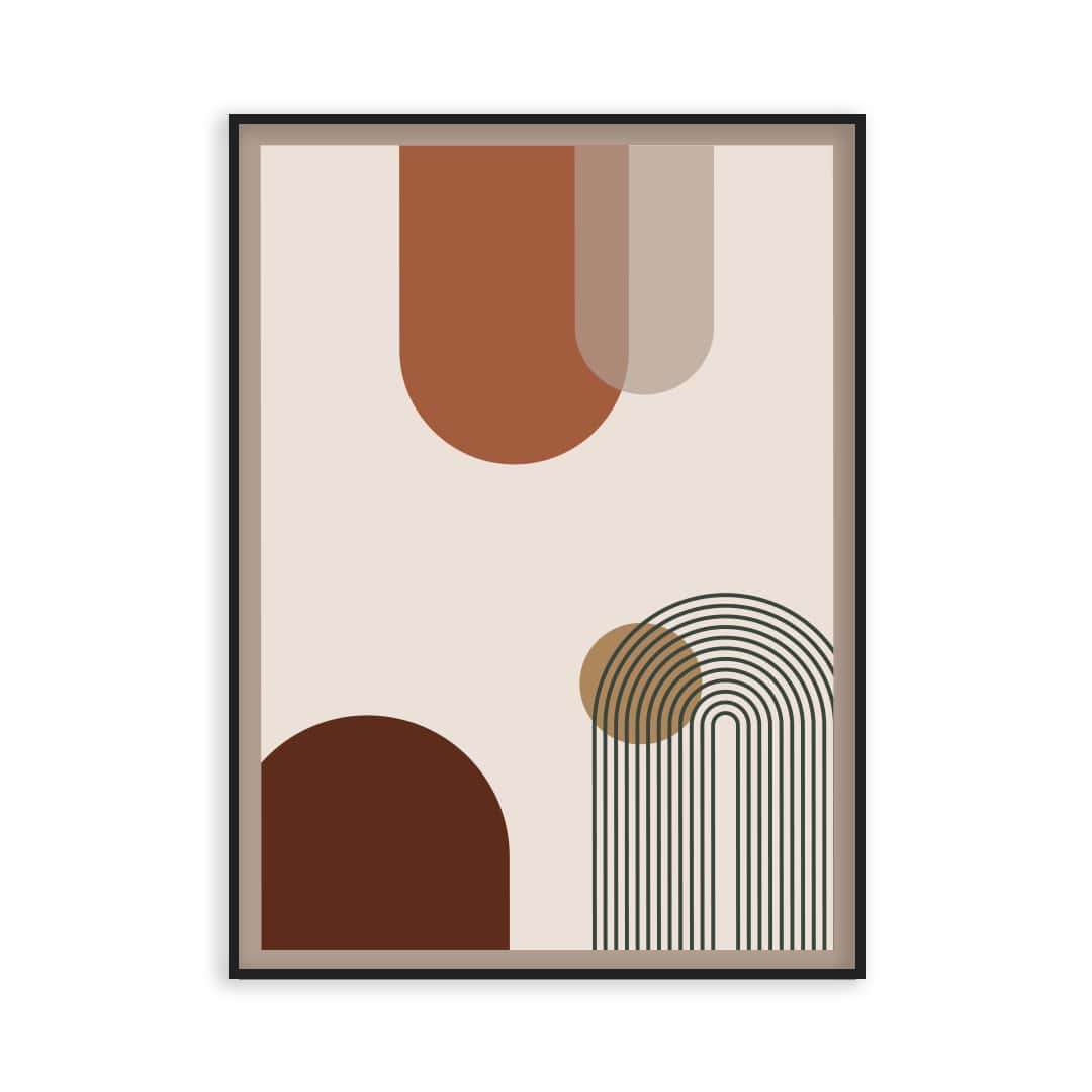 Poster abstrait géométrique