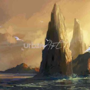 Papier peint rock by sea