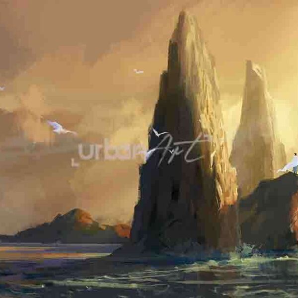 Papier peint rock by sea