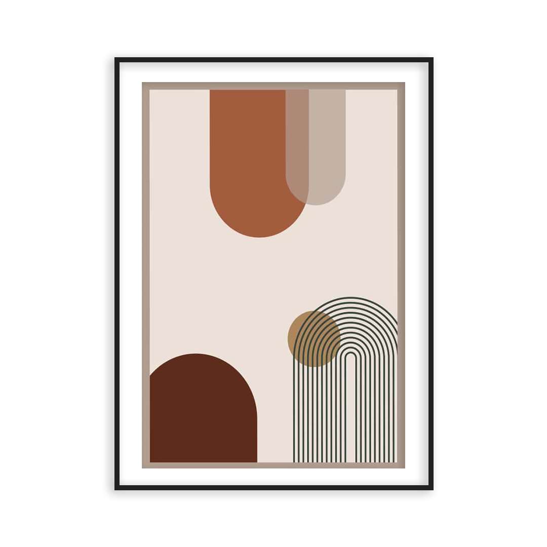 Poster abstrait géométrique