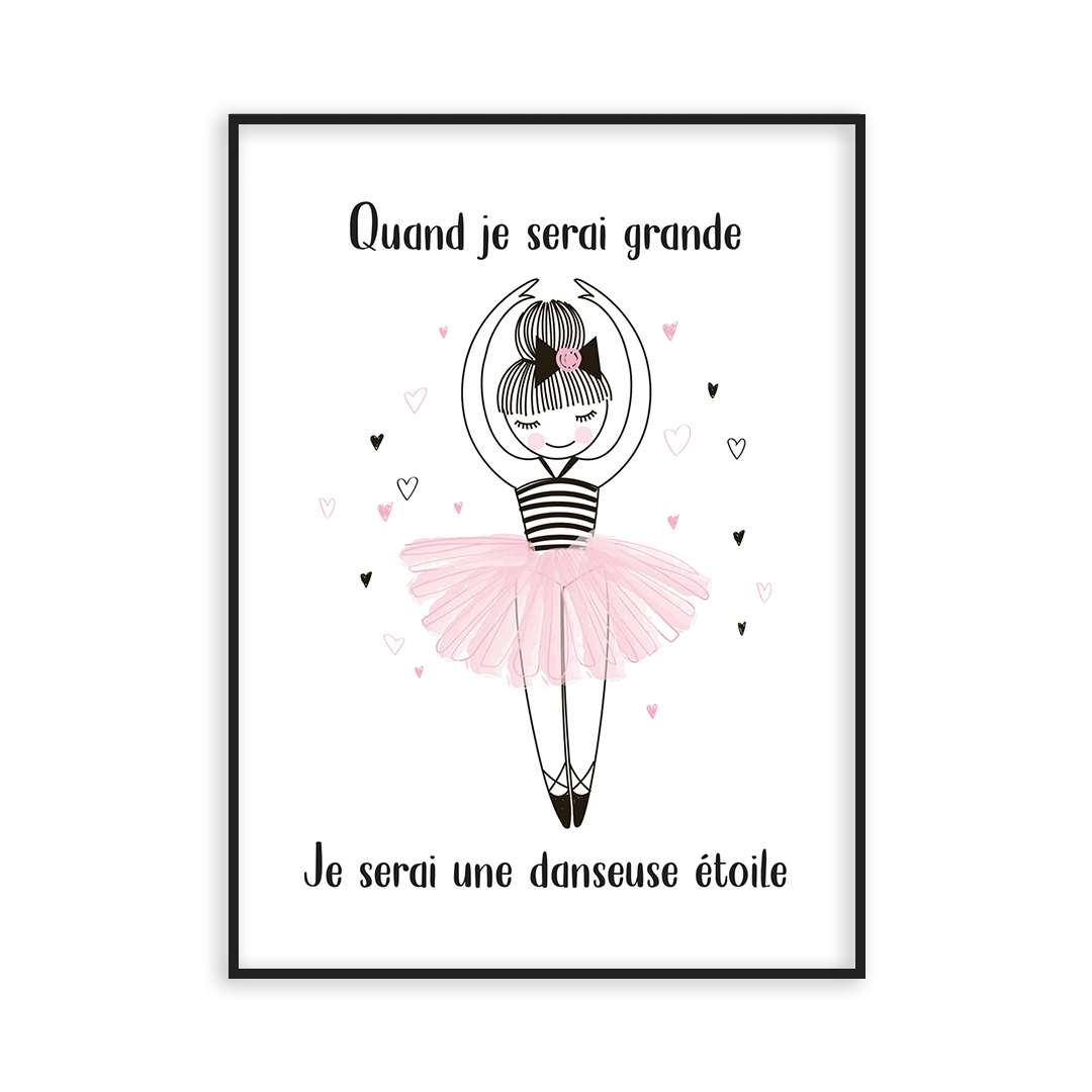 Poster petite ballerine