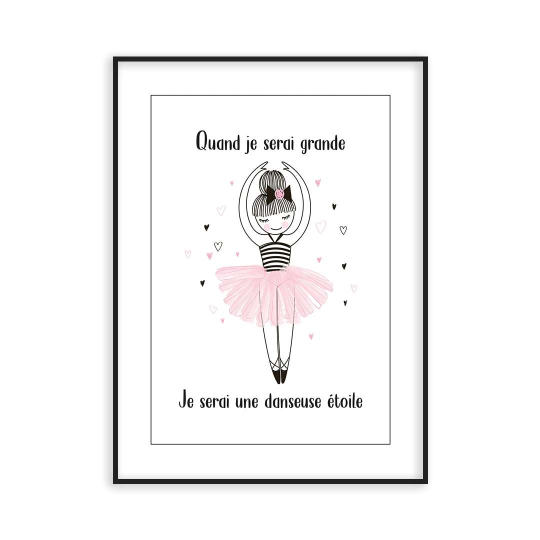 Poster petite ballerine