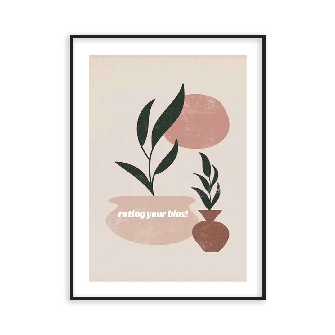 Poster vases au soleil