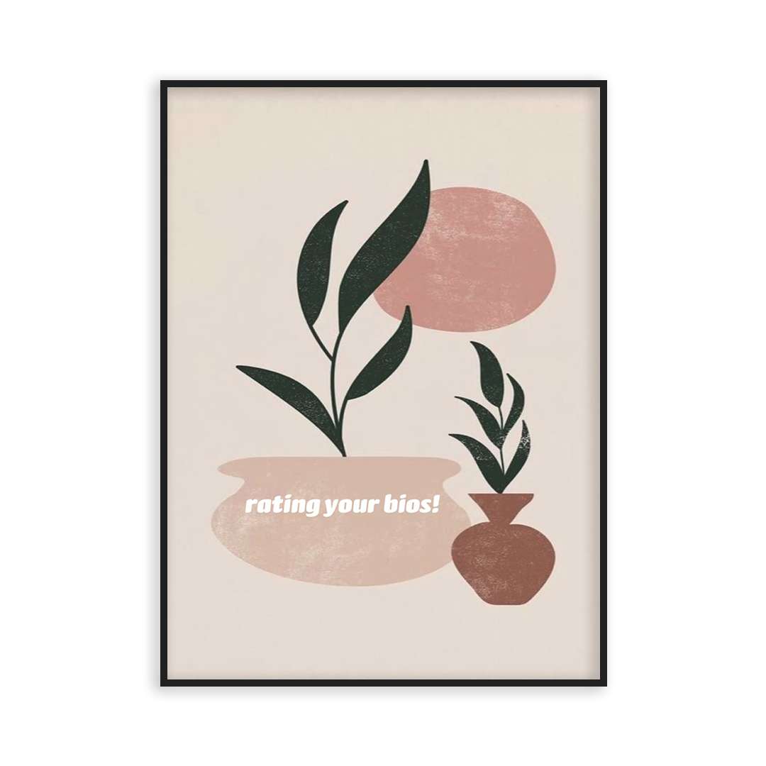 Poster vases au soleil
