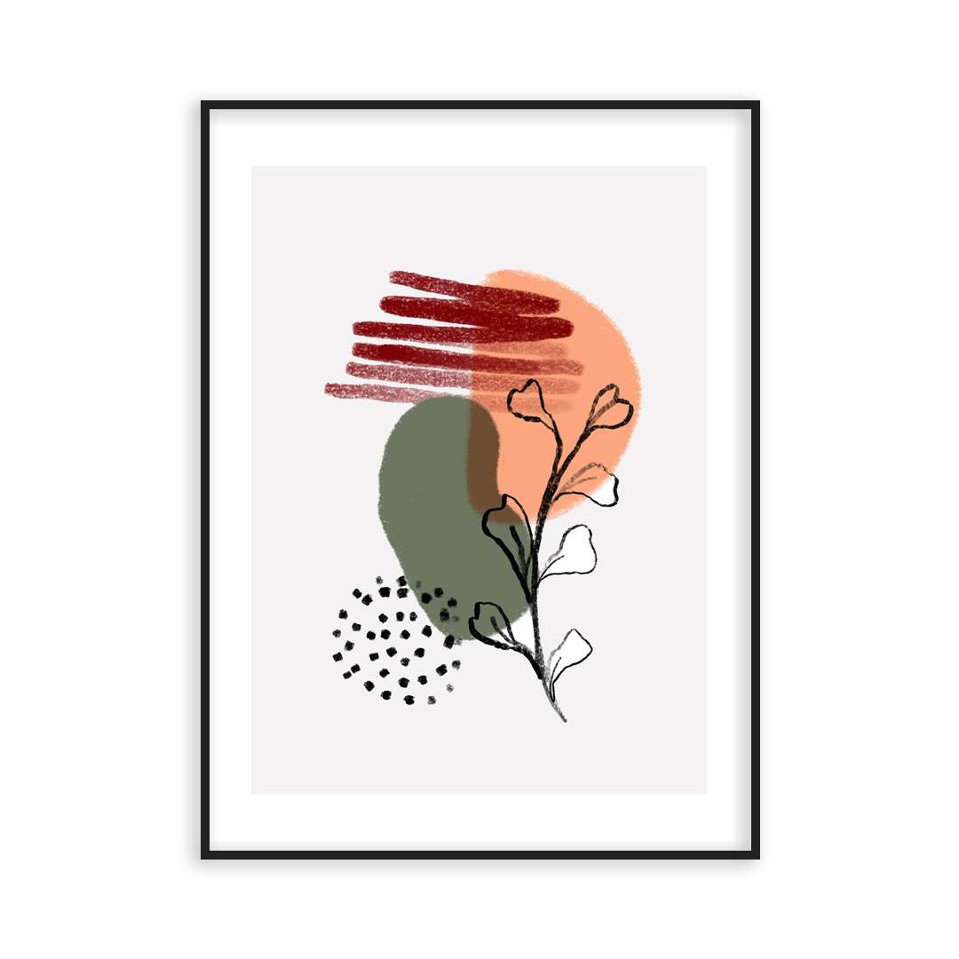 Poster pissenlit abstraite