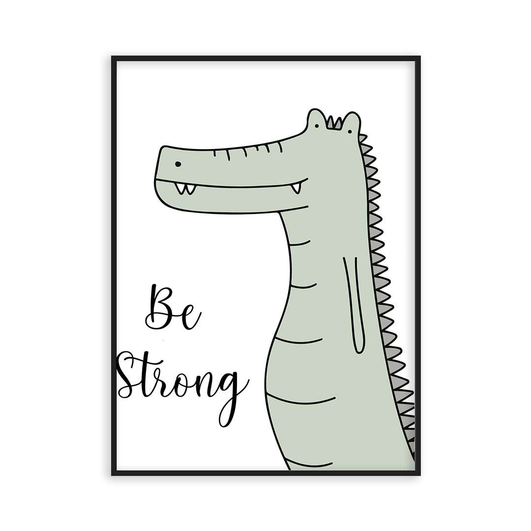 Poster bébé crocodile