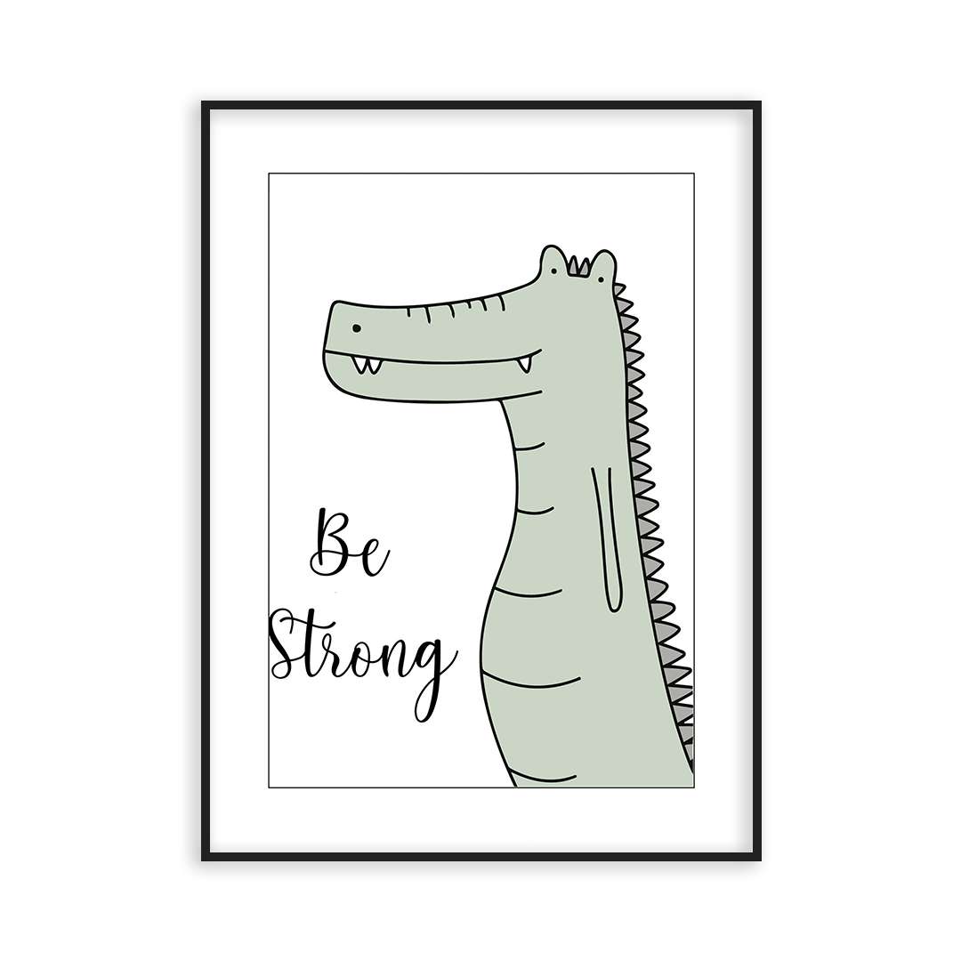 Poster bébé crocodile