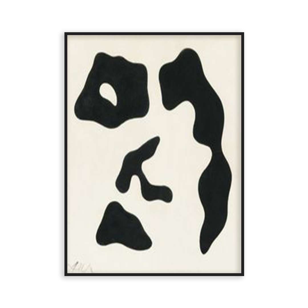 Poster visage abstrait