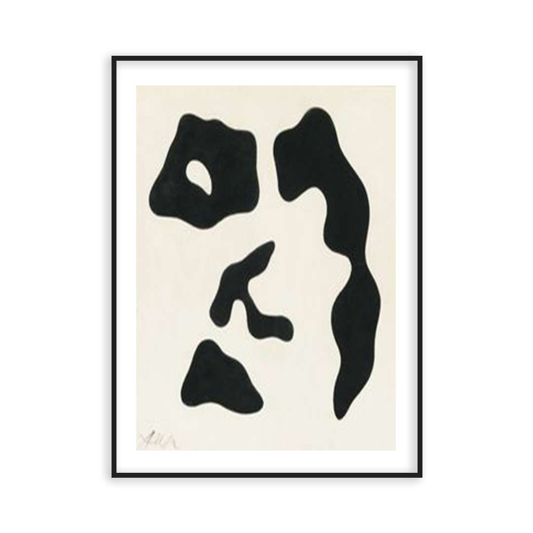 Poster visage abstrait