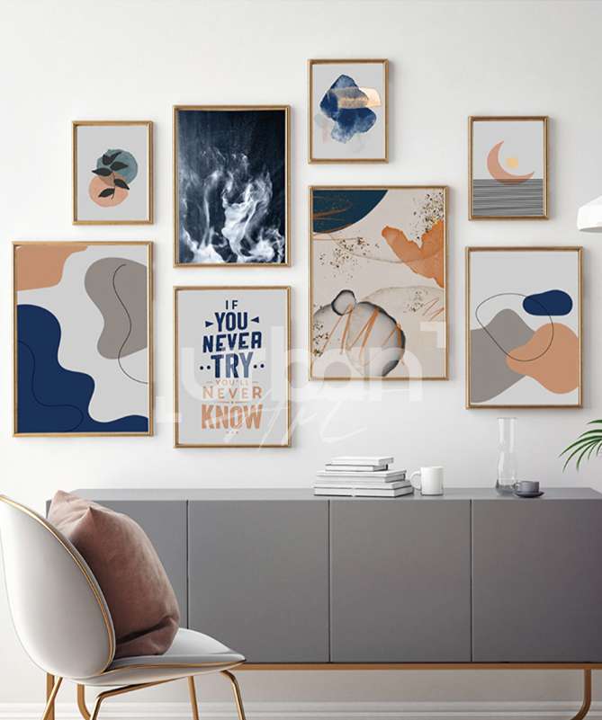 Set Poster Galerie d'art pastel