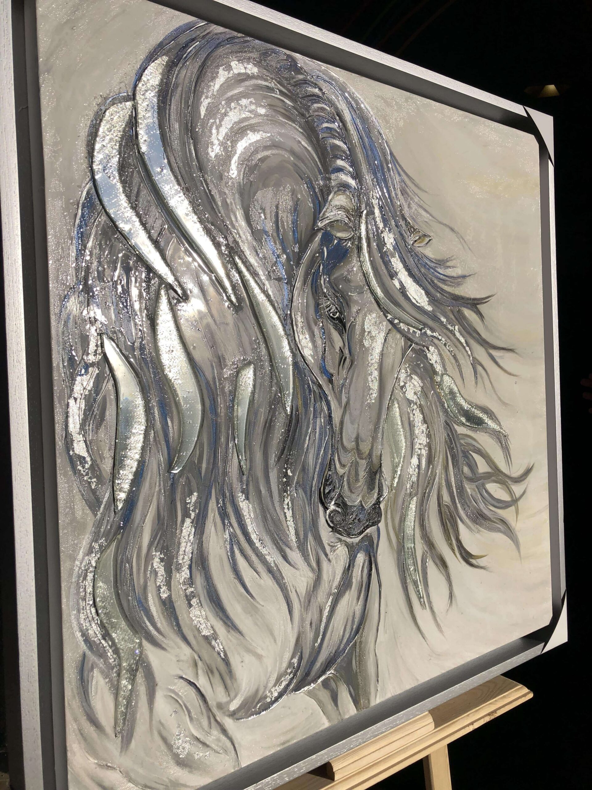 Tableaux Acrylique cheval pur-sang