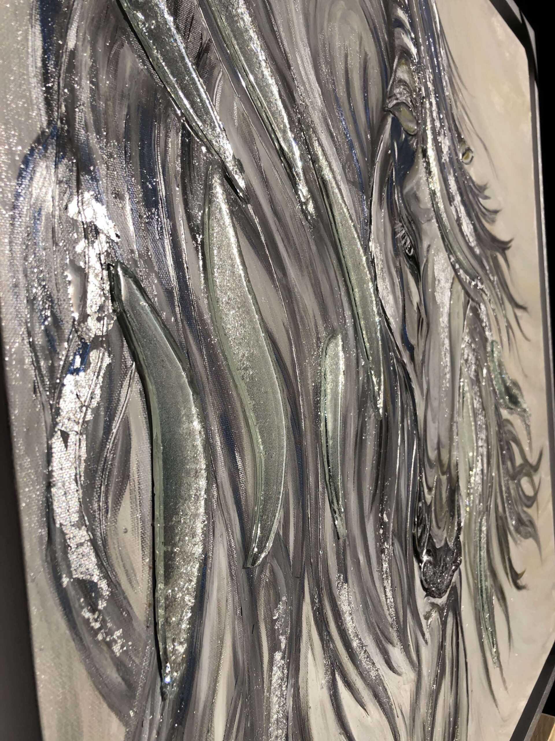 Tableaux Acrylique cheval pur-sang