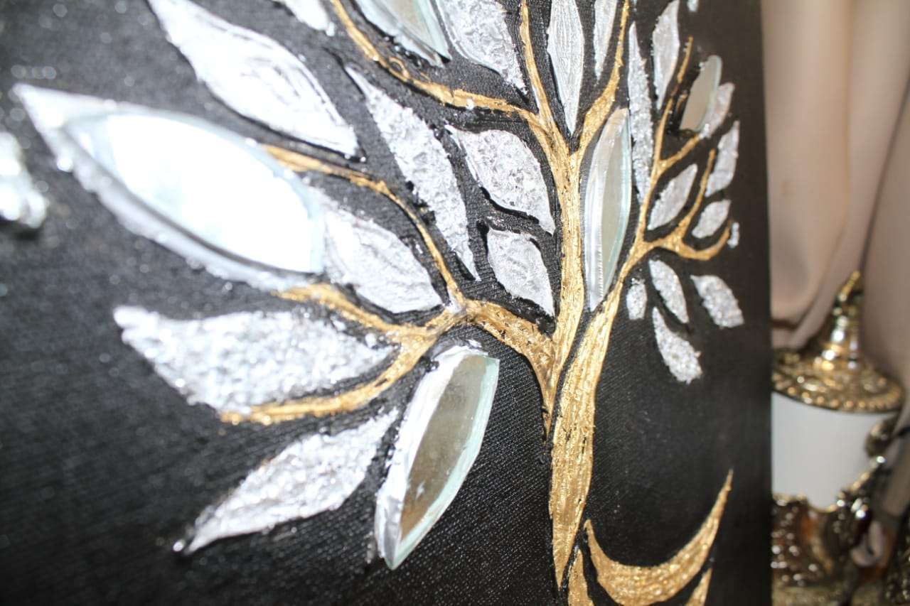 Tableaux Acrylique arbre verre