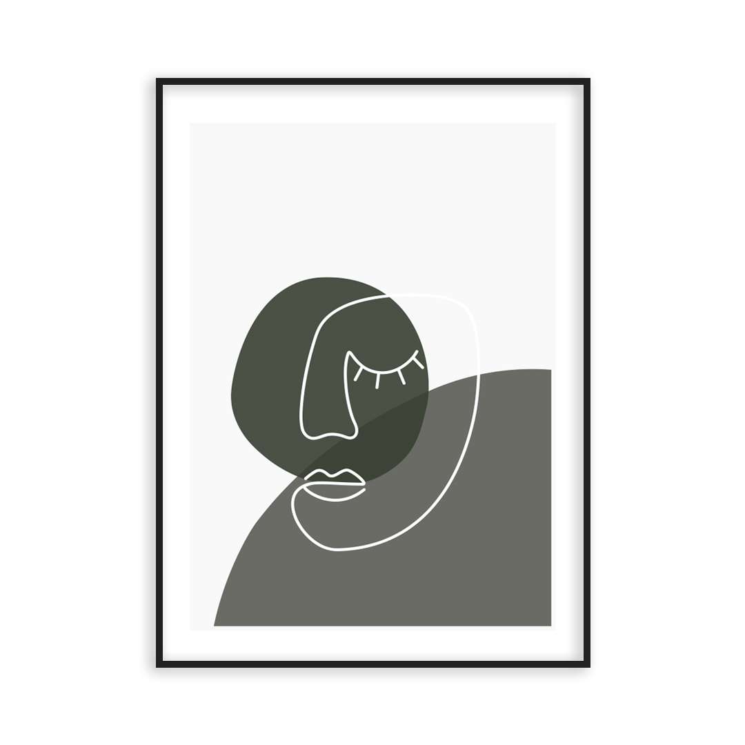 Poster visage endormi