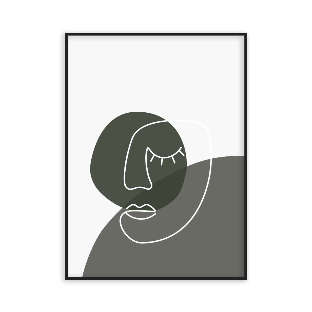 Poster visage endormi