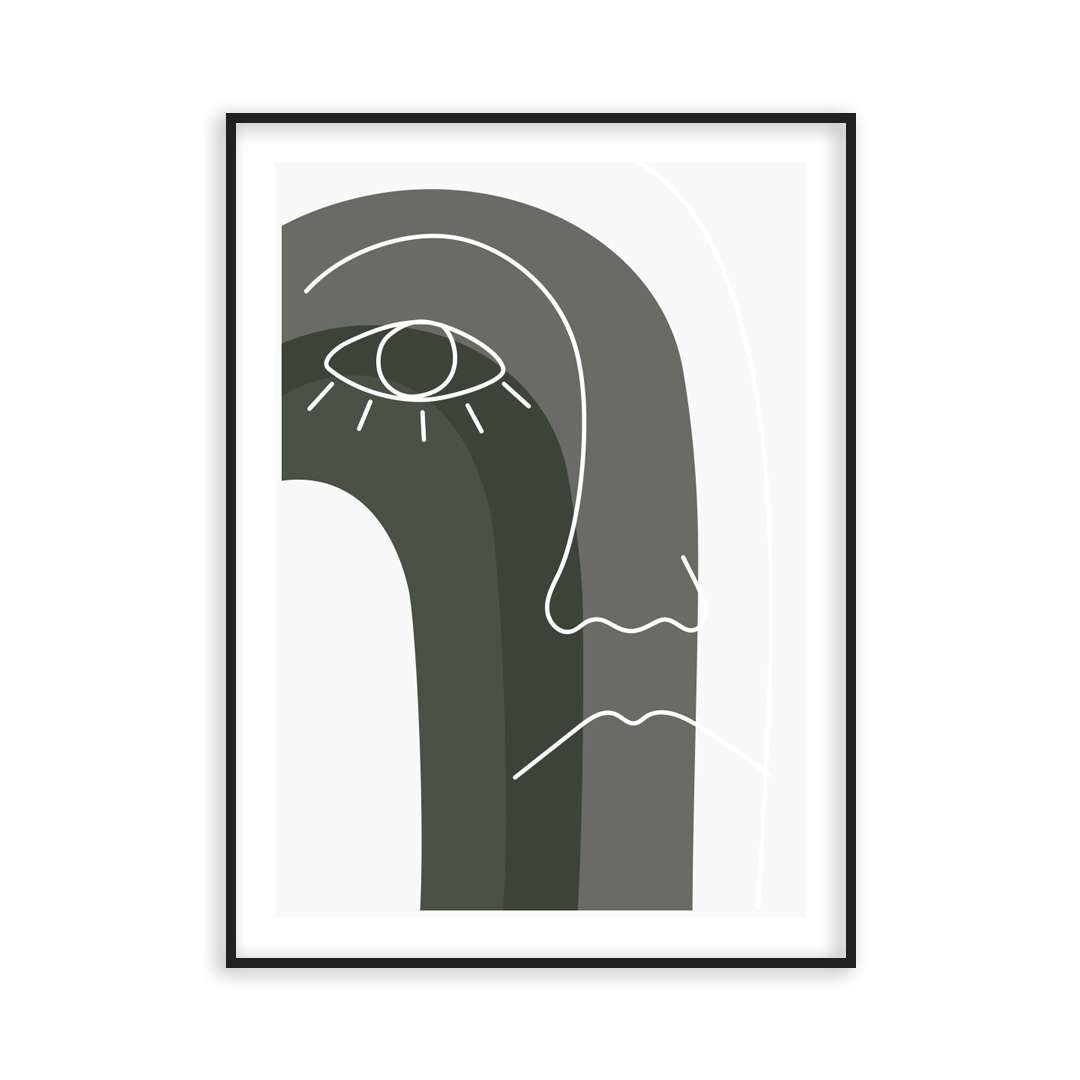 Poster rainbow face