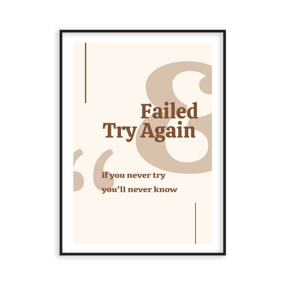 Poster Try again