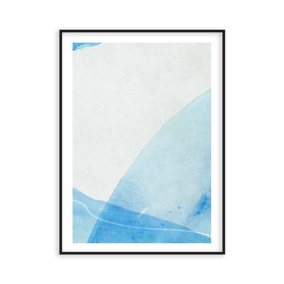 Poster abstrait bleu