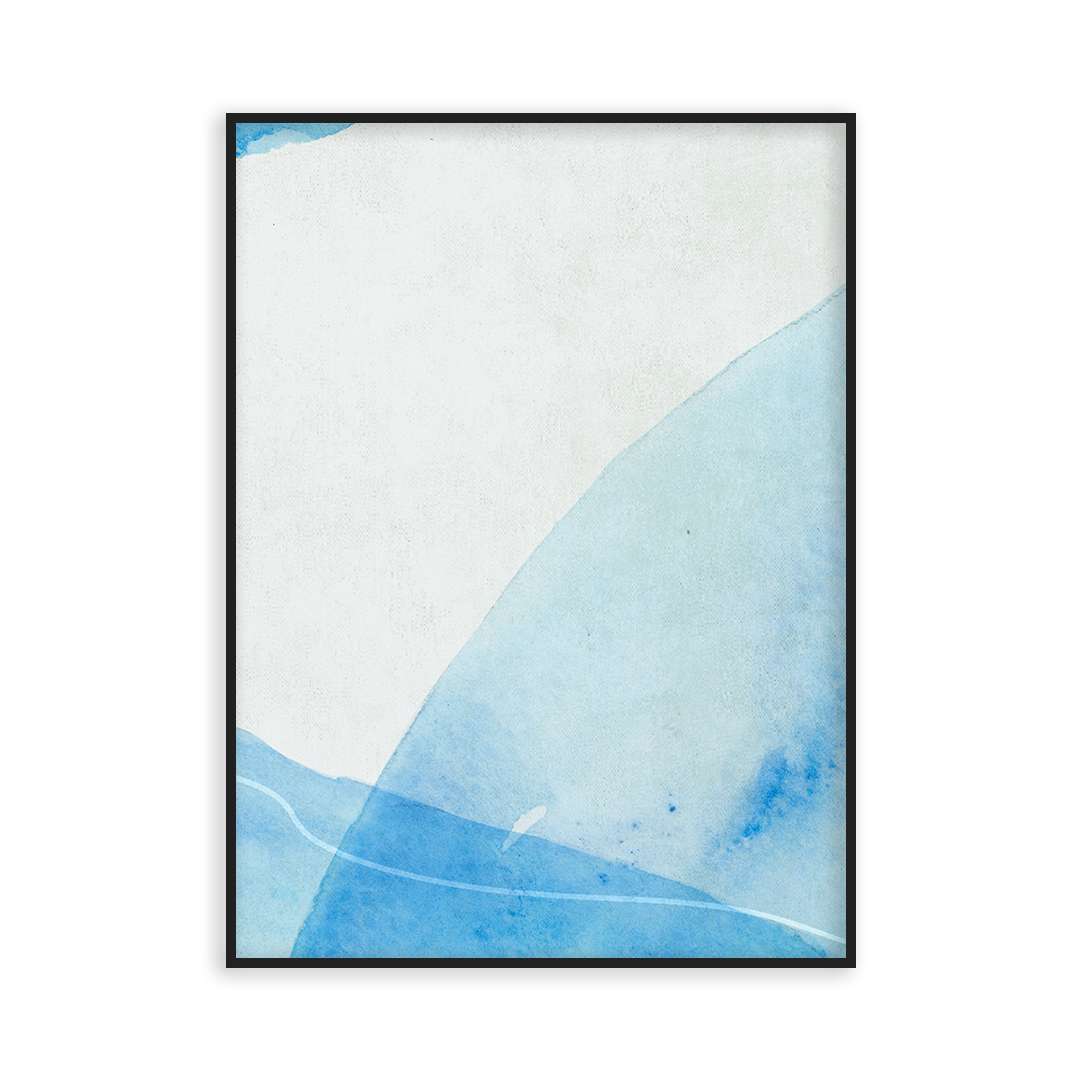 Poster abstrait bleu