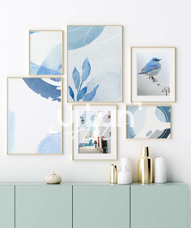 Set Poster Douceur bleue
