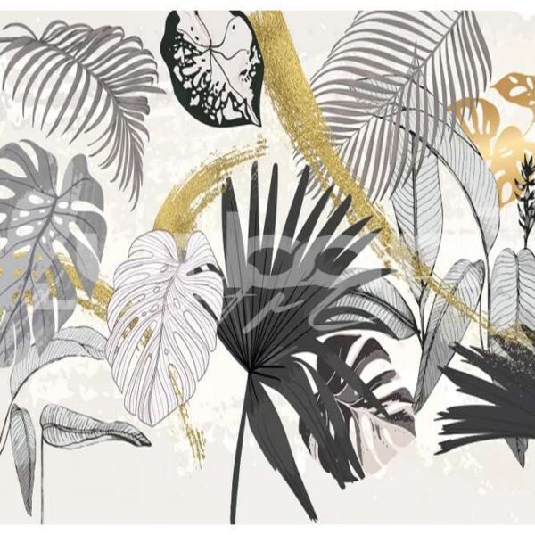 Papier Peint feuilles de palmier
