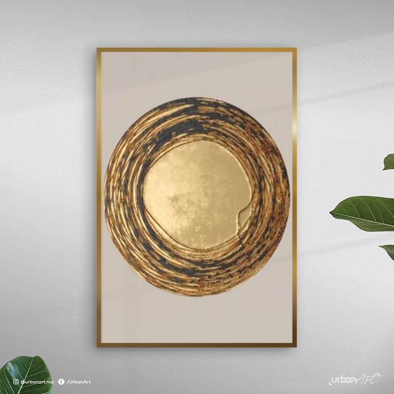 Tableau moderne Gold Circle
