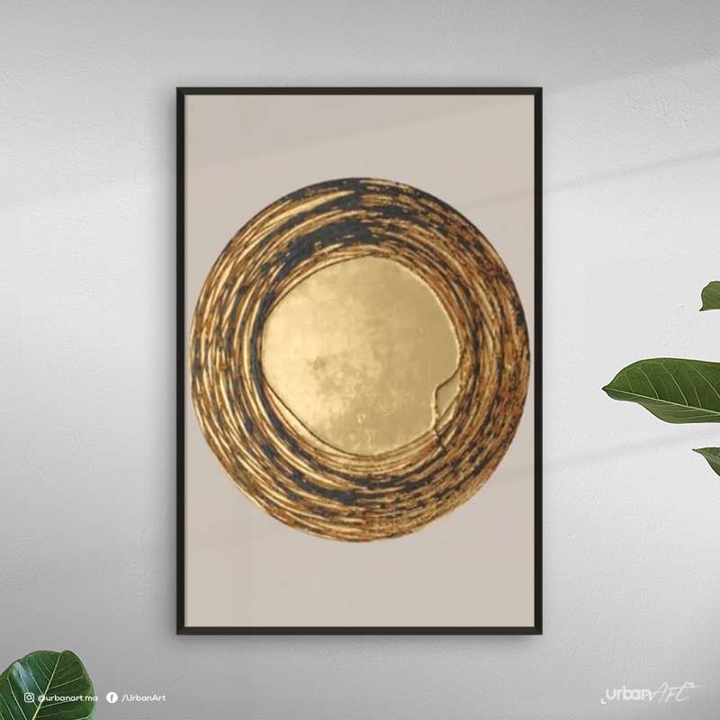 Tableau moderne Gold Circle