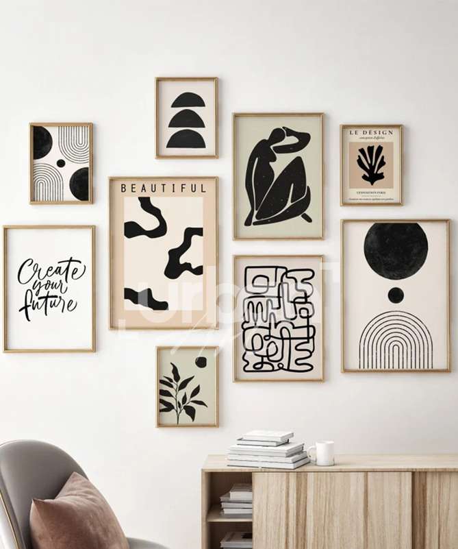 Set Poster Neutral Boho