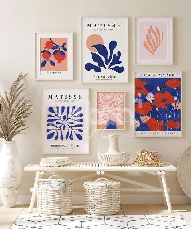 Set Poster Modern Matisse Art