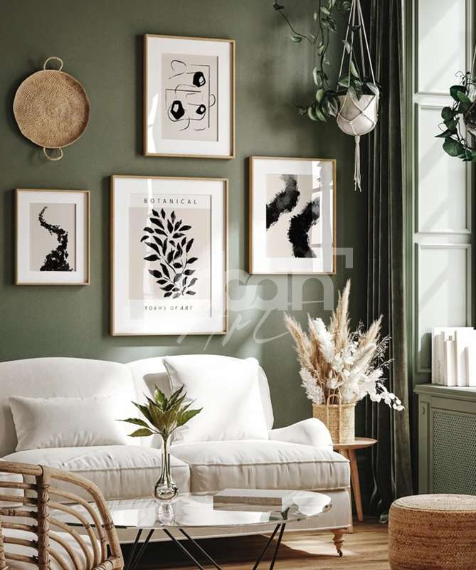 Set Poster Botanical forms of art
