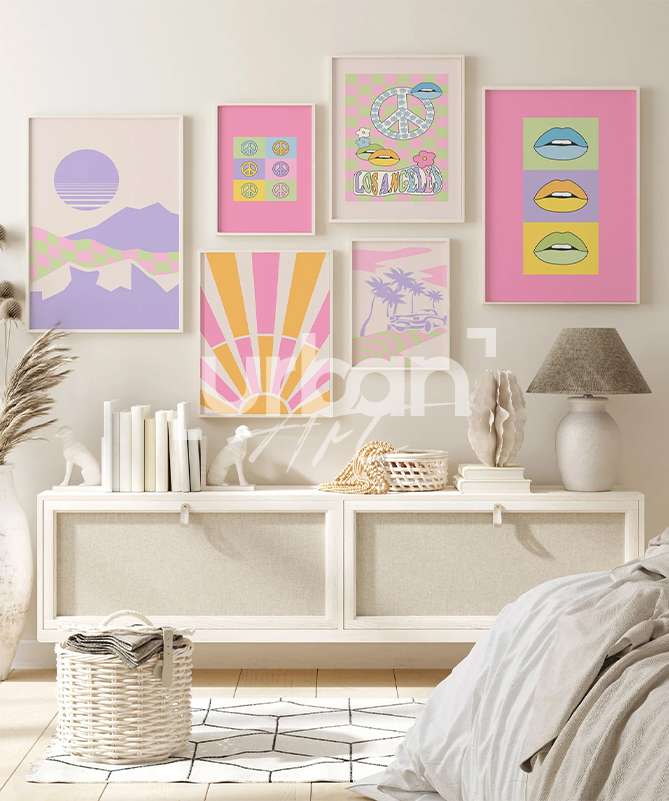 Set Poster Aesthetic pink gallery