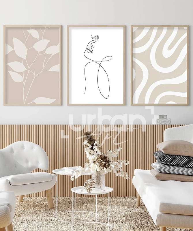 Set Poster Coastal Boho Style
