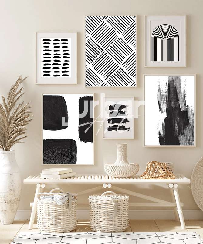 Set Poster Estampes Galerie Mural
