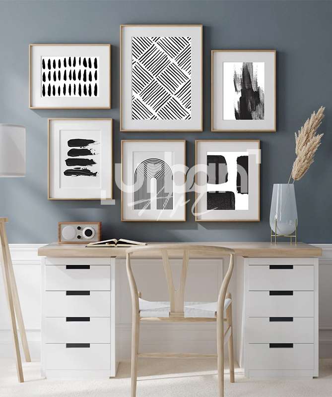 Set Poster Estampes Galerie Mural