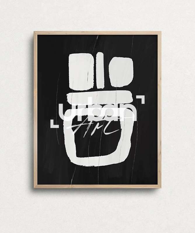 Set Poster Mix black white