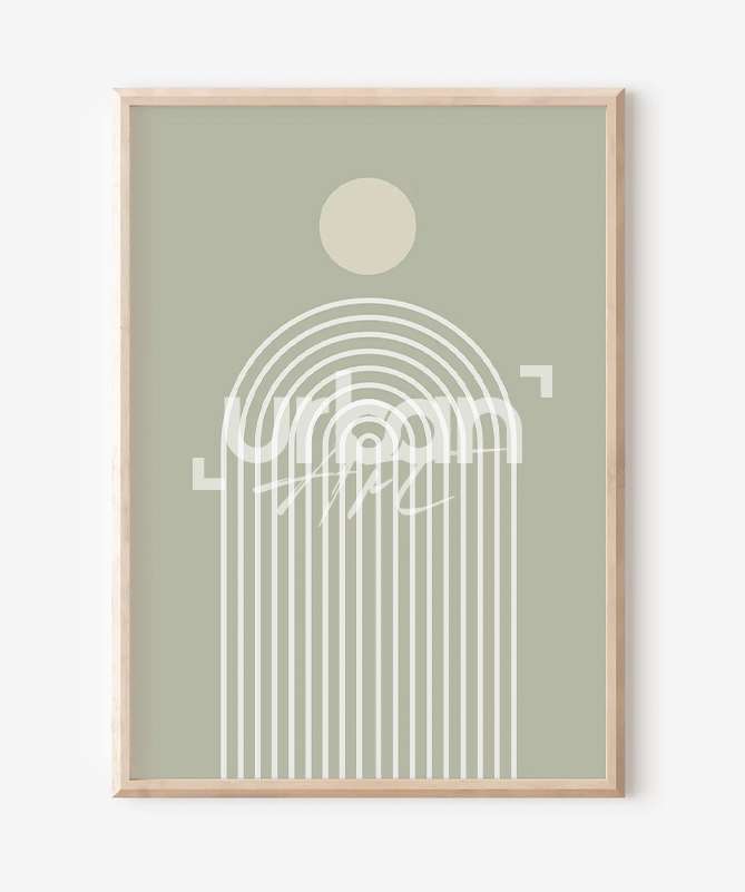 Set Poster Abstract sage