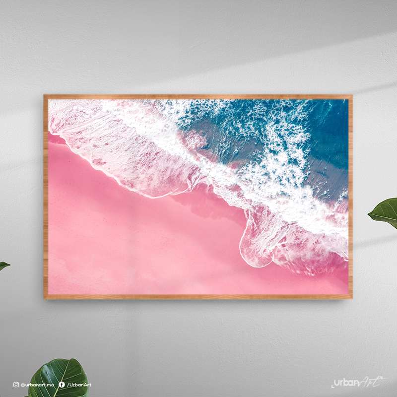 Tableau moderne Sable rose