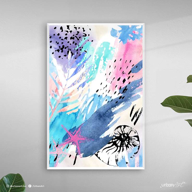 Tableau abstrait Aquarelle harmonieux