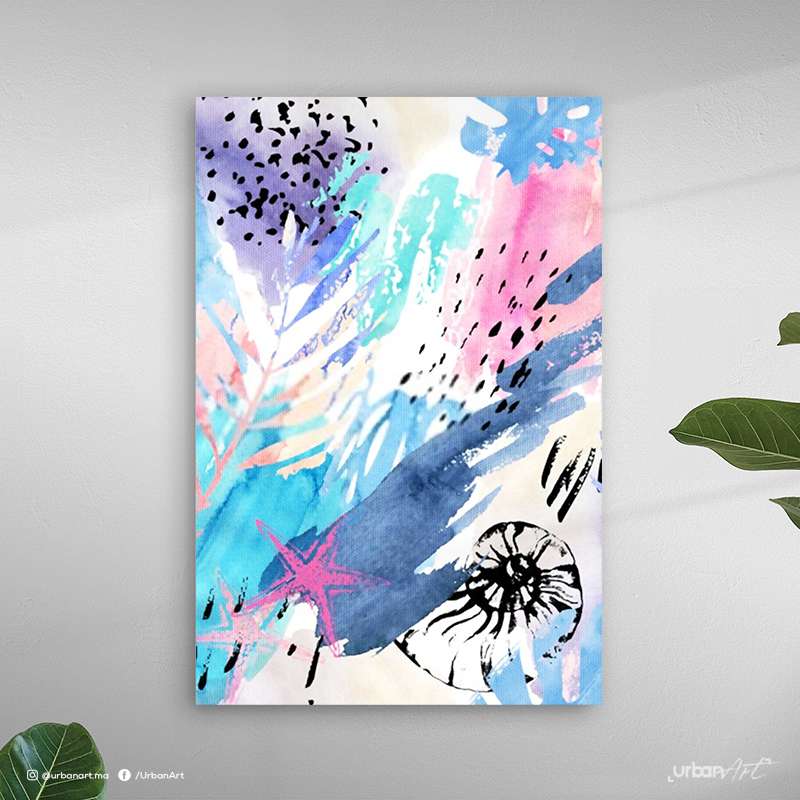 Tableau abstrait Aquarelle harmonieux