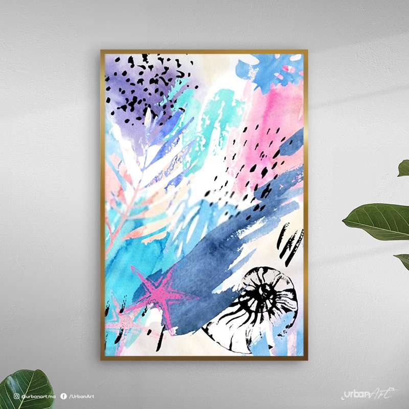 Tableau abstrait Aquarelle harmonieux
