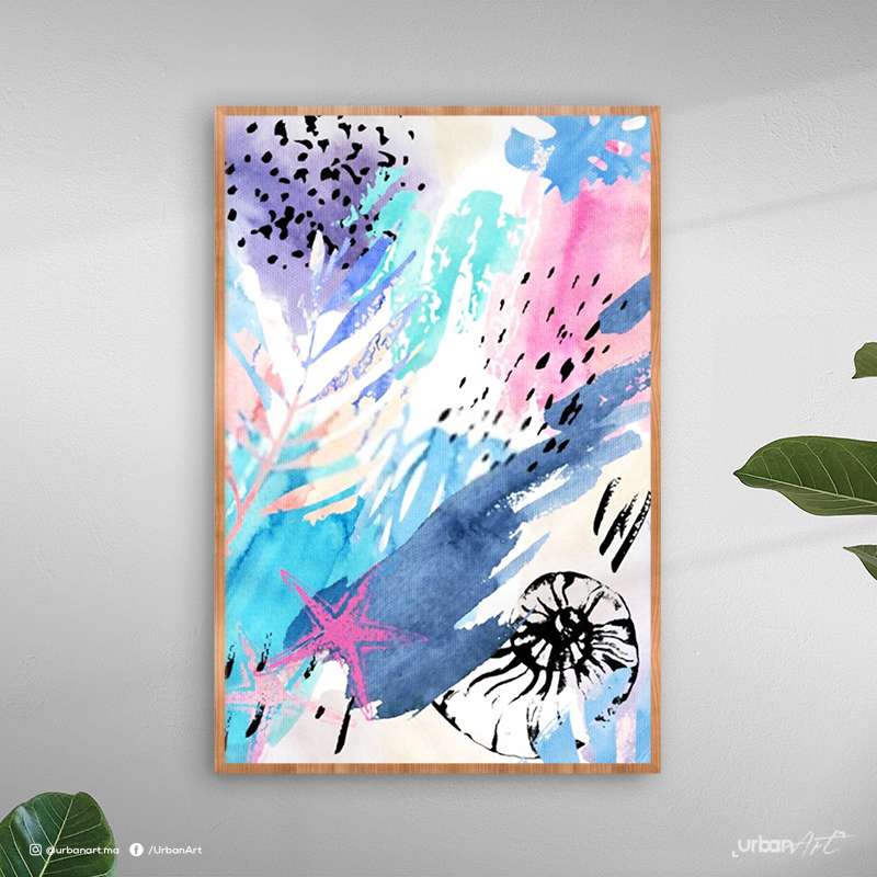 Tableau abstrait Aquarelle harmonieux