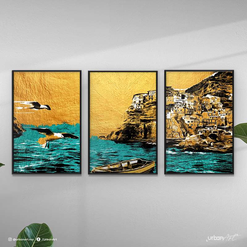 Tableau moderne Paysage de Cinque terre