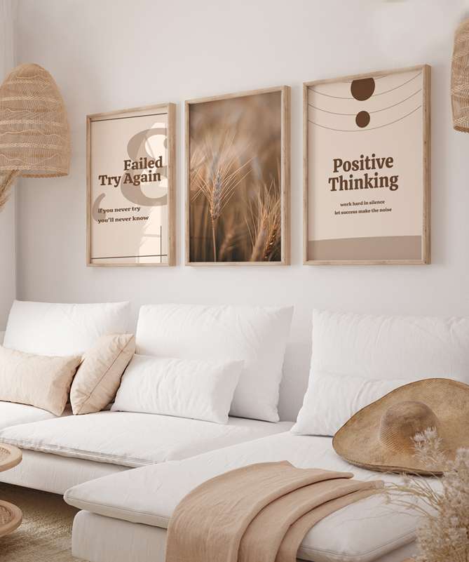 Set Poster Positive thinking PR