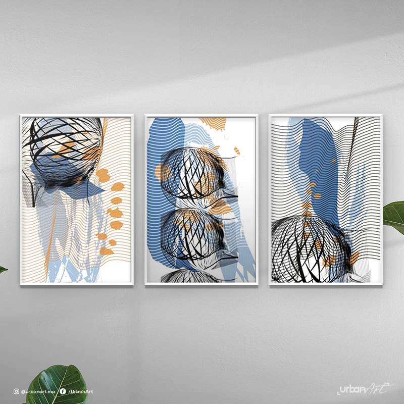 Tableau moderne Pastel pâles et calmes