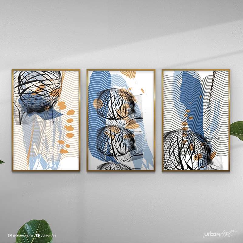 Tableau moderne Pastel pâles et calmes