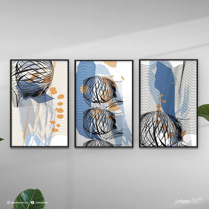 Tableau moderne Pastel pâles et calmes