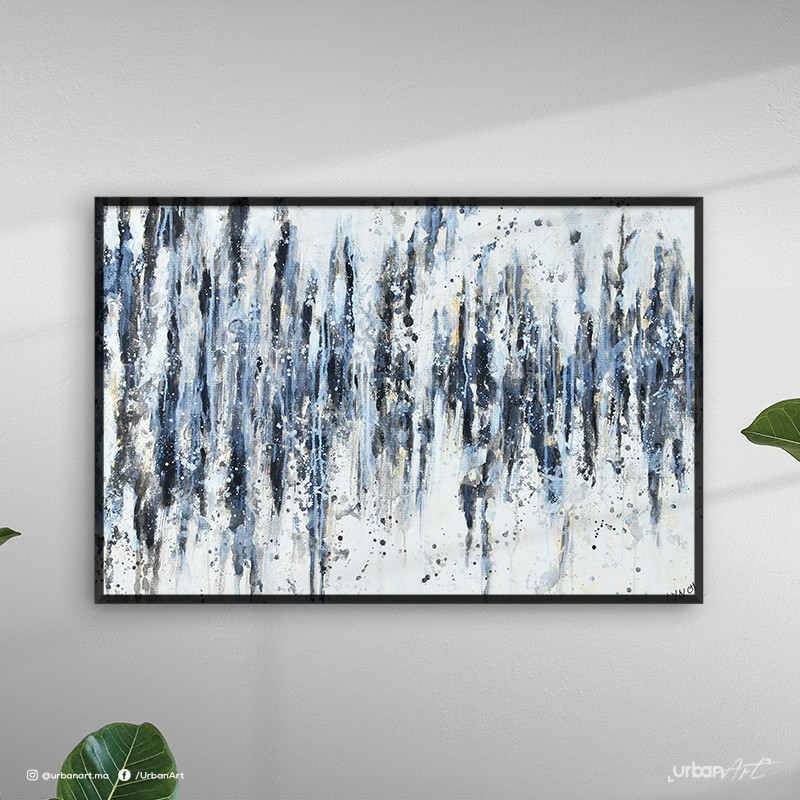 Tableau abstrait splash